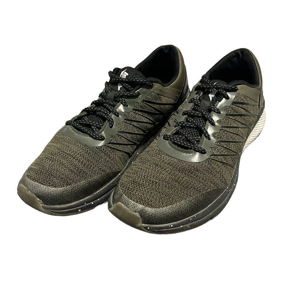 Avia Mens Army Green Knit Low Top Athletic Shoes Size 9.5